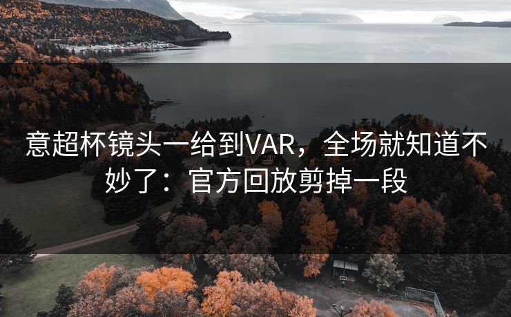 意超杯镜头一给到VAR，全场就知道不妙了：官方回放剪掉一段