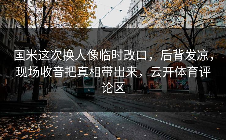 国米这次换人像临时改口，后背发凉，现场收音把真相带出来，云开体育评论区