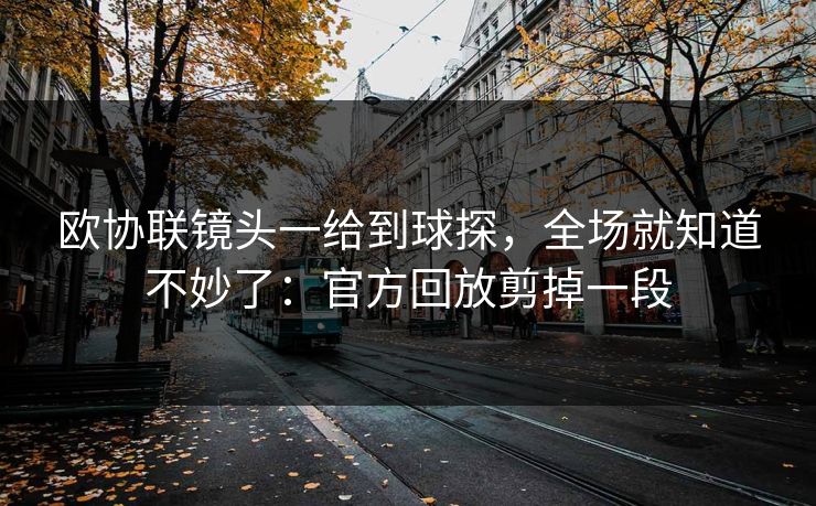 欧协联镜头一给到球探，全场就知道不妙了：官方回放剪掉一段